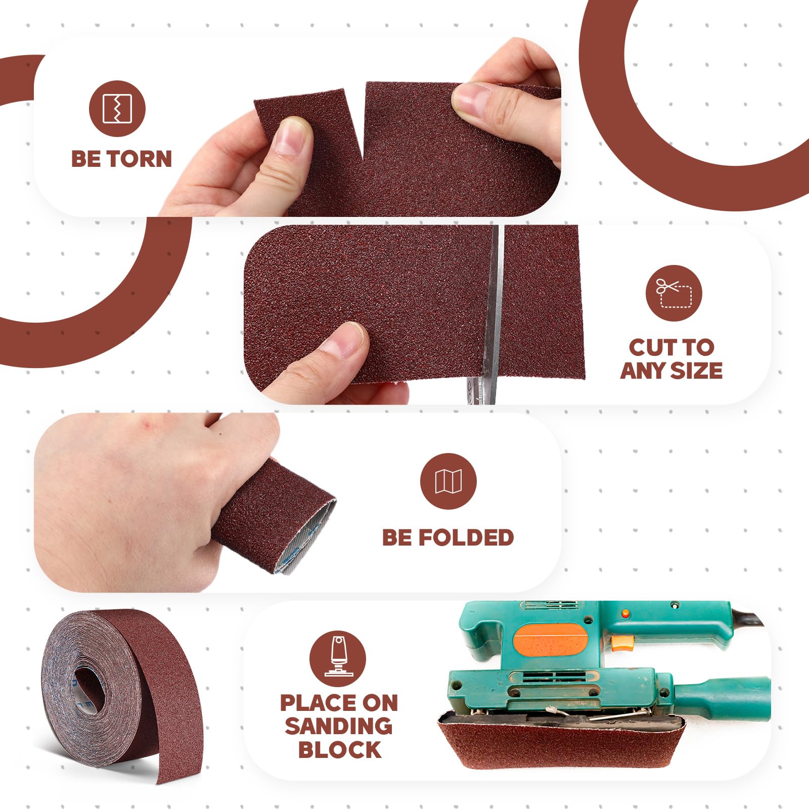Heigble wet-dry sanding capability for damp or dry finishes