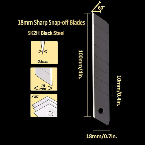 HEIKIO blade edge exposed shows sharpness for clean box openings.