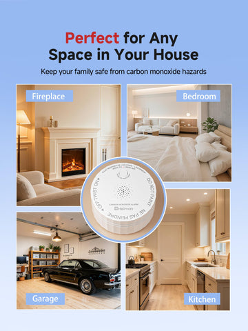 HEIMAN CO detector for bedroom safety and peace of mind.