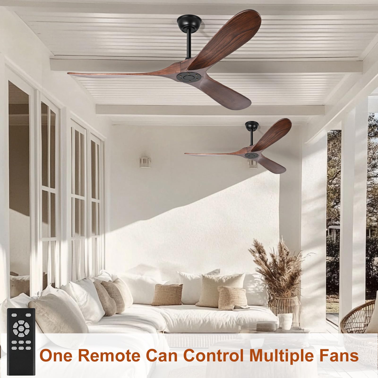 Heimo 52-inch outdoor patio setup under shelter, suited for covered spaces.
