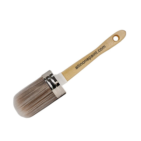 Heirloom Traditions Syntec fiber medium oval brush for smooth chalk paint application.