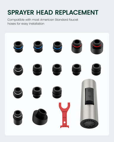 HEISOK compatible with Grohe, Moen, Delta, and American Standard brands