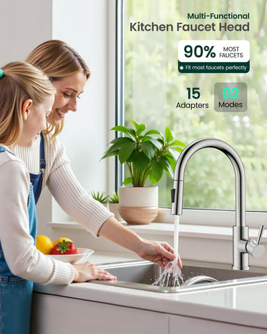 HEISOK with 15 adapters enabling universal faucet compatibility