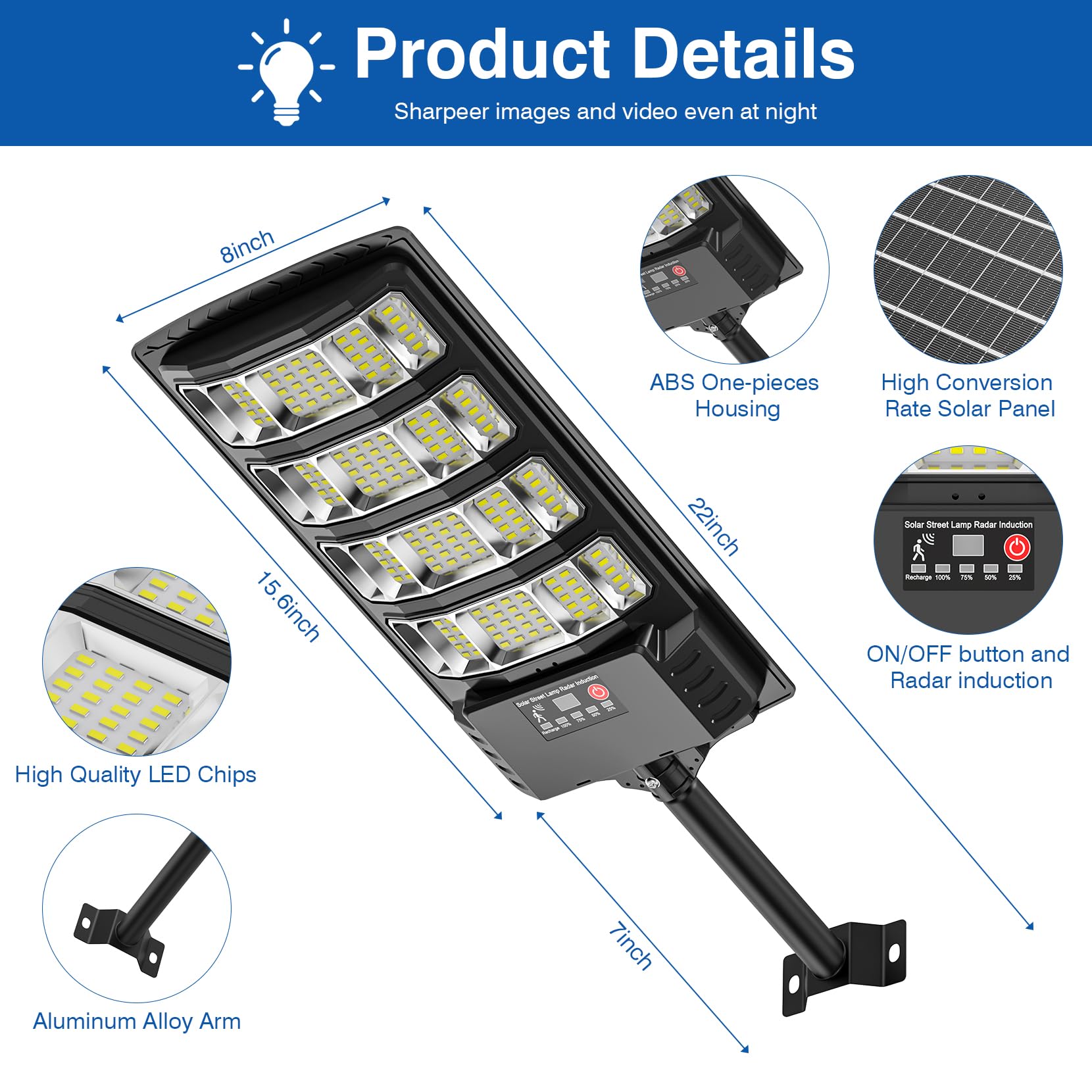 Heisolcool IP66-rated ABS housing withstands weather for durable outdoor use.