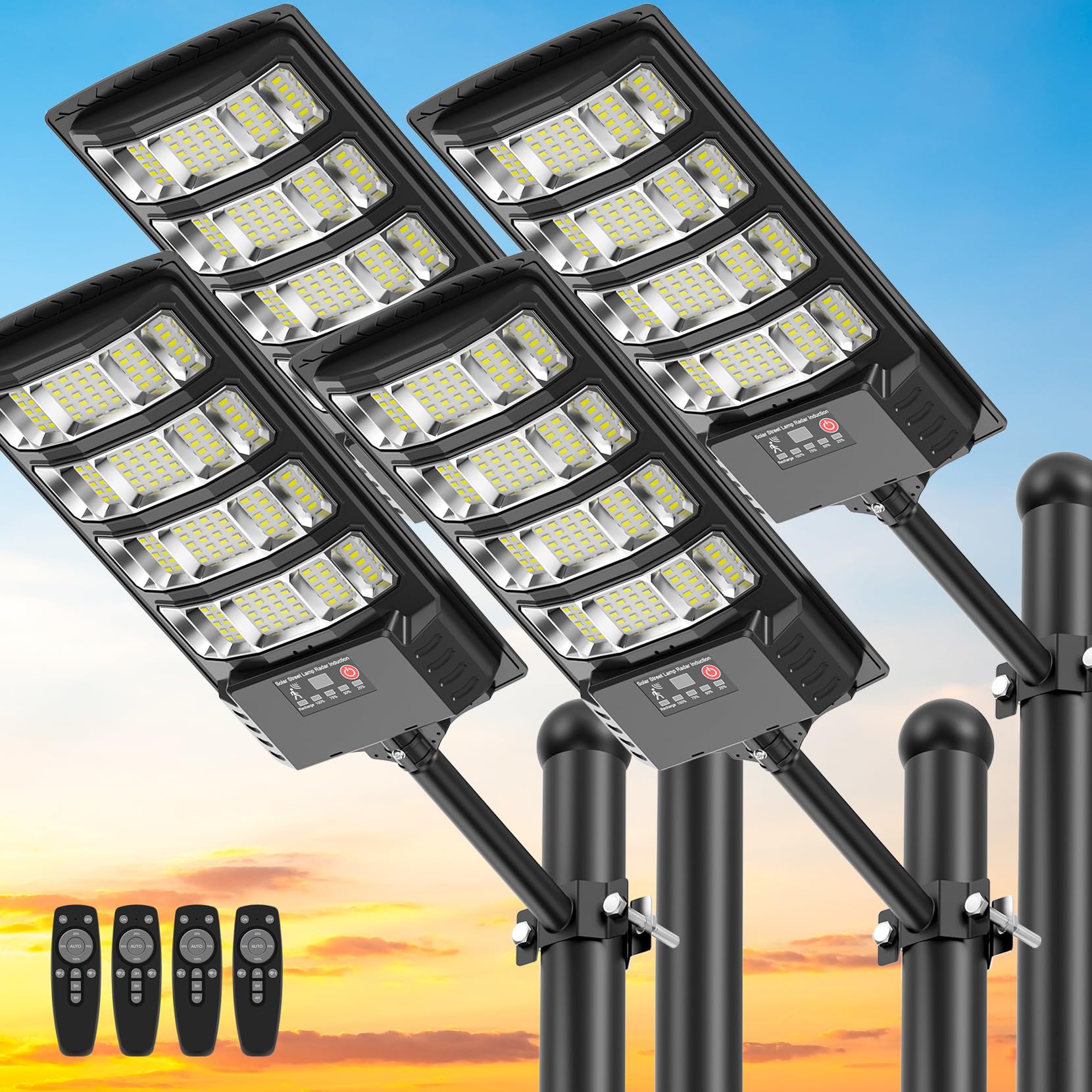 Heisolcool solar street light outdoor waterproof ready for simple installation.