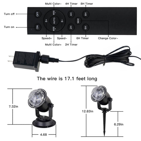 Hekation ground spikes and brackets allow flexible placement for decorations