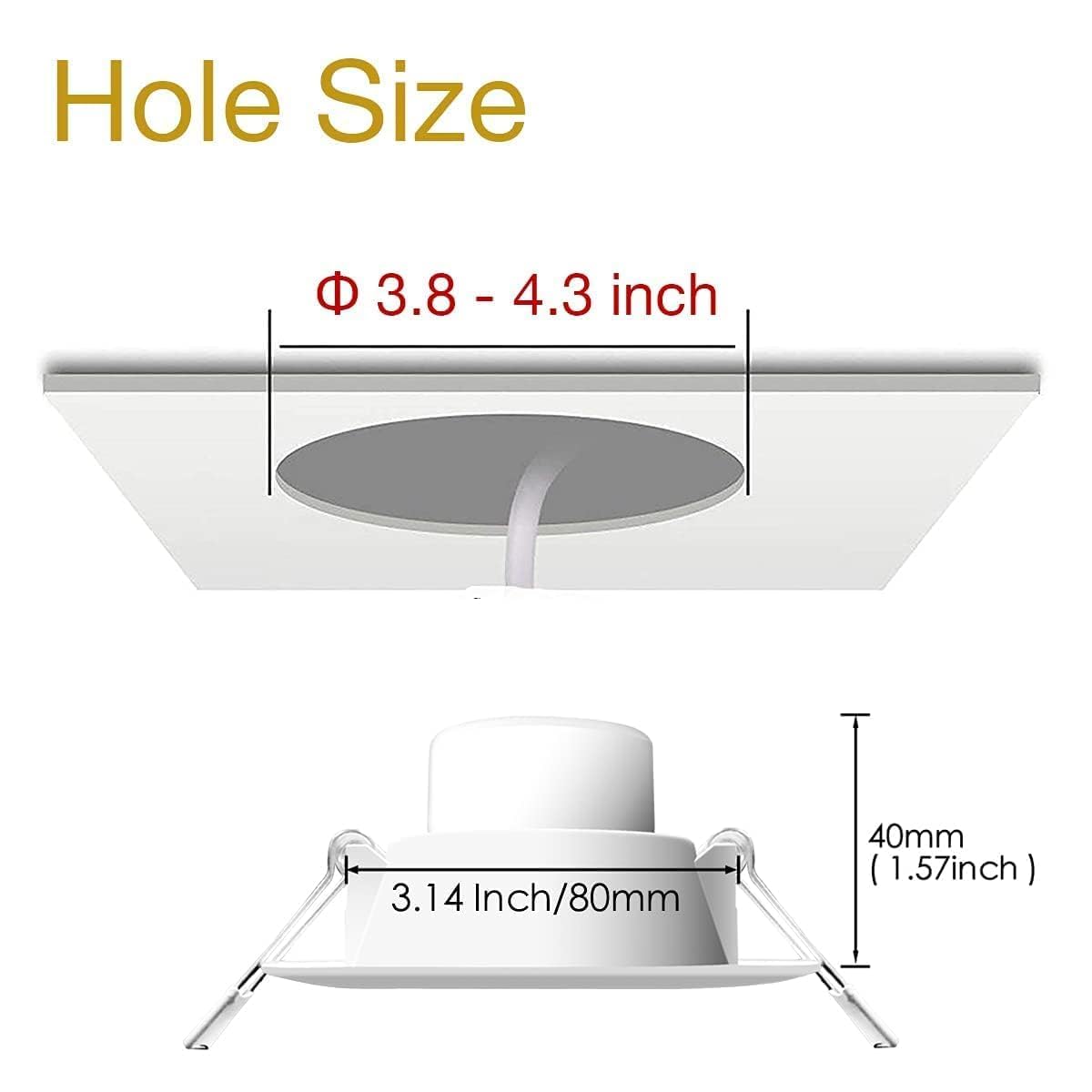 HEKEE downlight displaying 12 color options for ambient scenes
