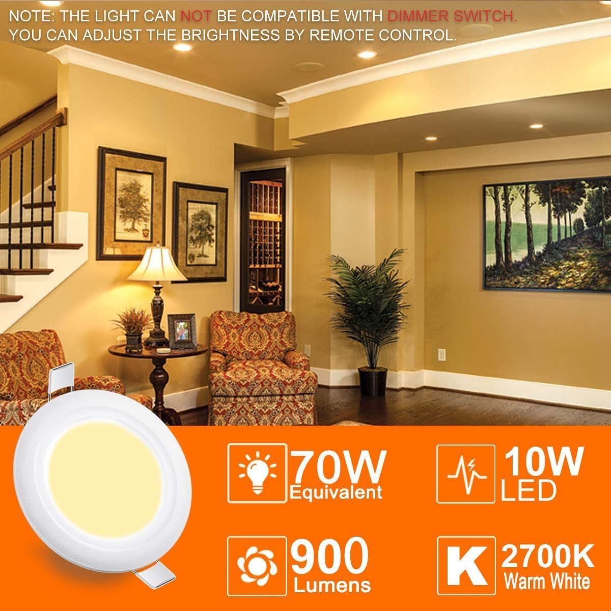 HEKEE 900-lumen LED downlight offering bright, efficient replacement for bulbs
