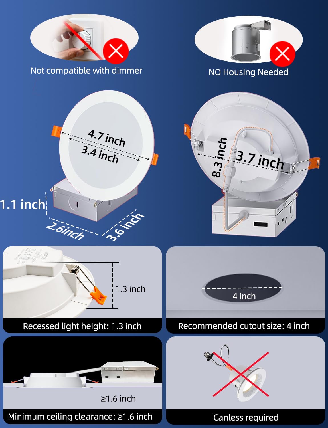 HEKEE remote control for all recessed lights enables easy dimming and scenes