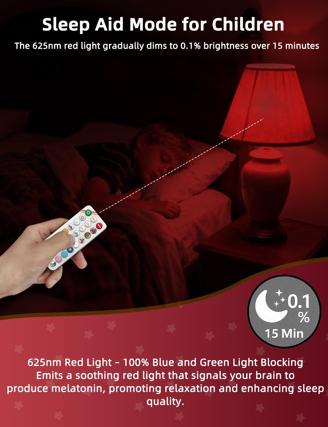 HEKEE sleep mode and timer bulb for gradual evening dimming