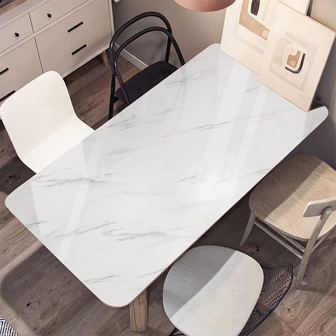 HELLKIT glossy marble wallpaper on kitchen countertop for quick refresh