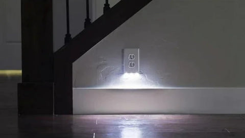 Hello Light soft-ambient LED lighting provides safe navigation in dark rooms.