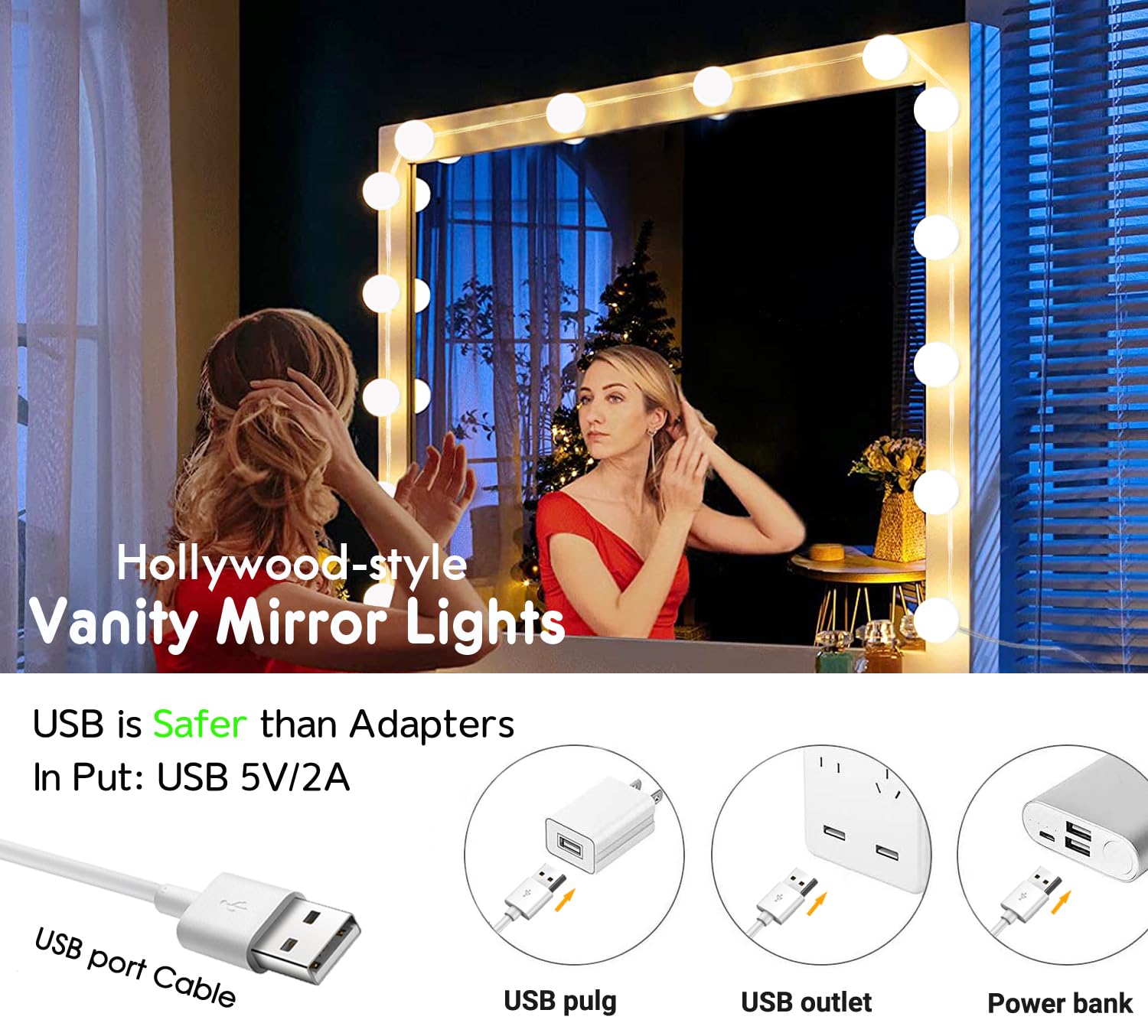 HELOIE USB-powered installation requiring no drilling.