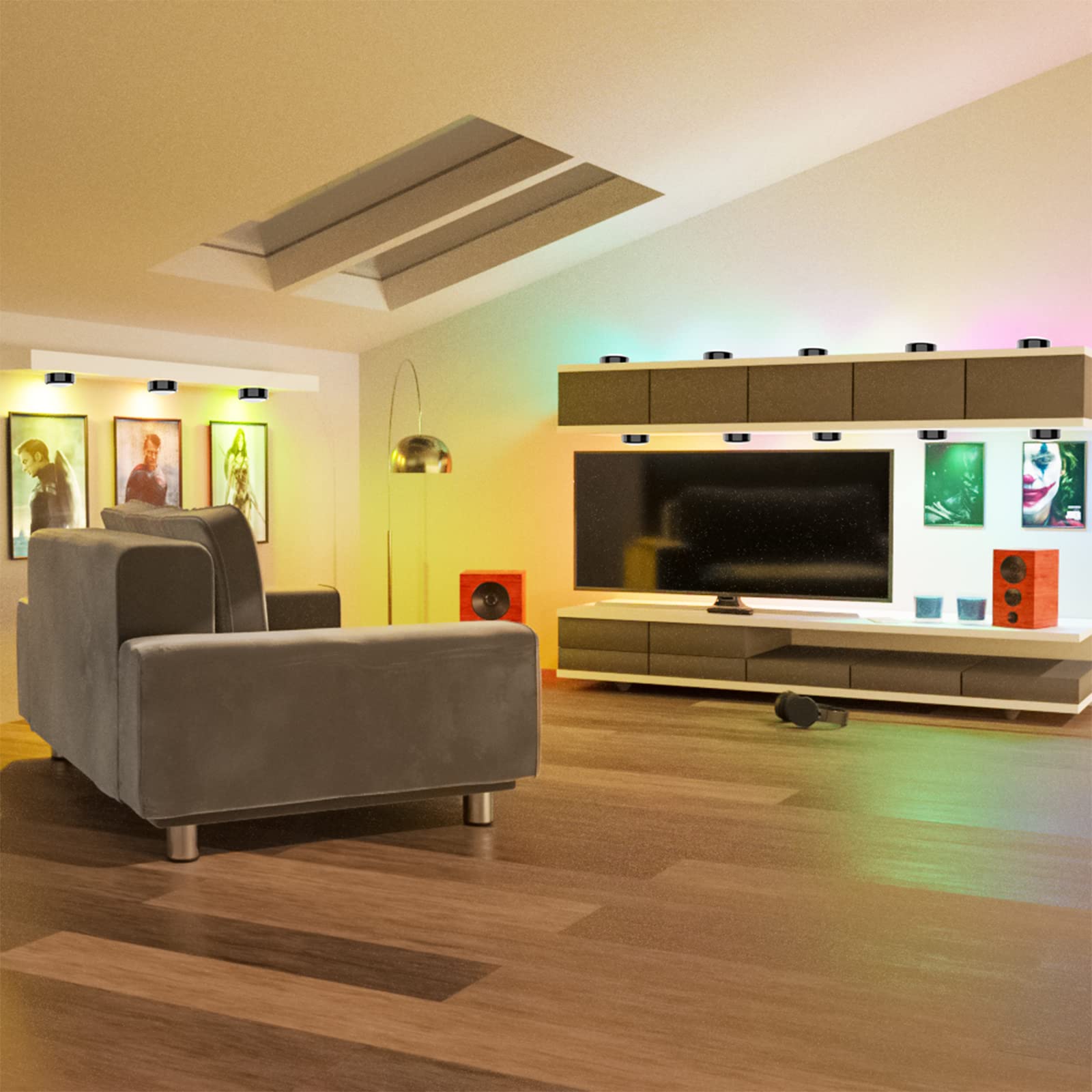 HELPLEX puck light with timer and memory simplifies nightly routines.