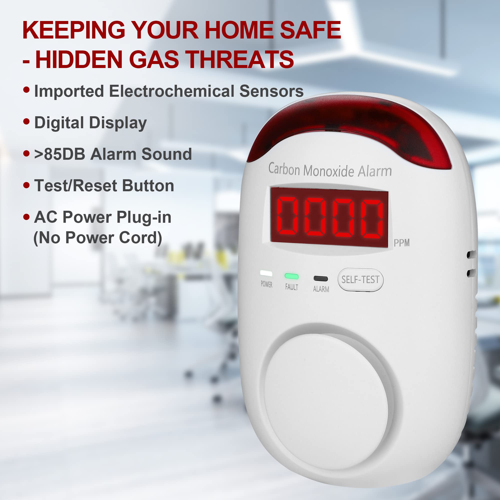 Hembisen detector features heat dissipation design for reliable daily use.