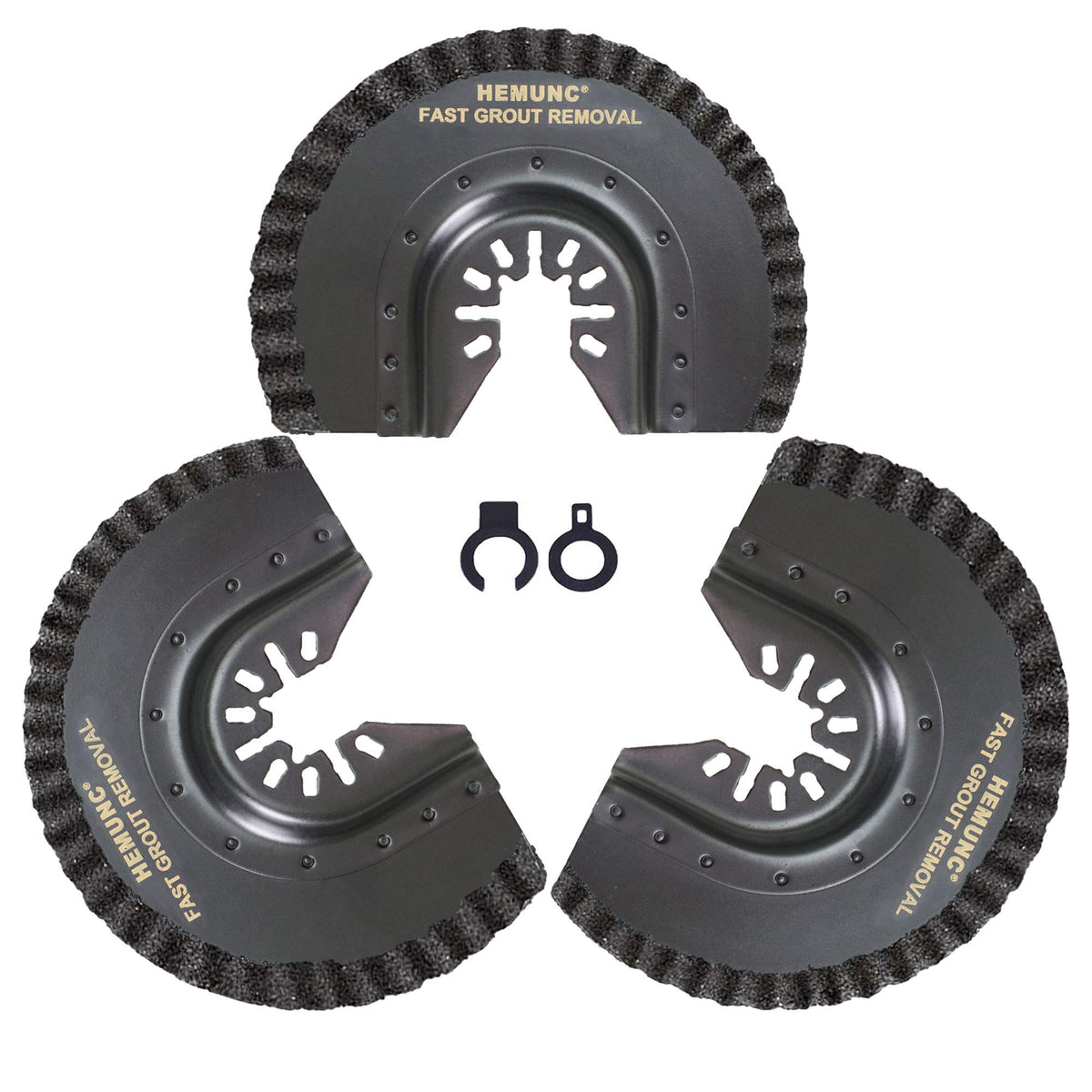 HEMUNC grout removal blade half-moon carbide for fast joints cutting.