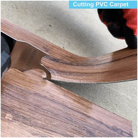 HEMUNC hook blade for cardboard delivers quick, straight cuts with minimal effort.