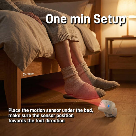 HENDUN floor motion detection; accurate detection for fall-prevention in seniors.