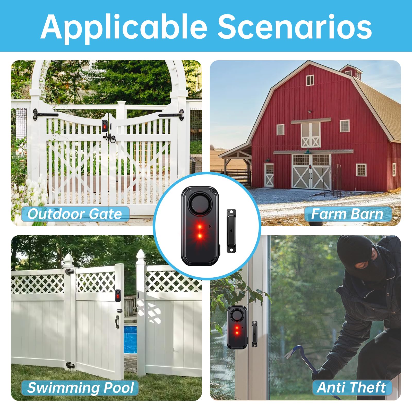 HENDUN adhesive mounting allows tool-free installation and quick setup.