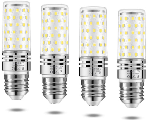 HengBo LED E26 corn bulb front view delivering bright 6000K daylight for clear visibility.
