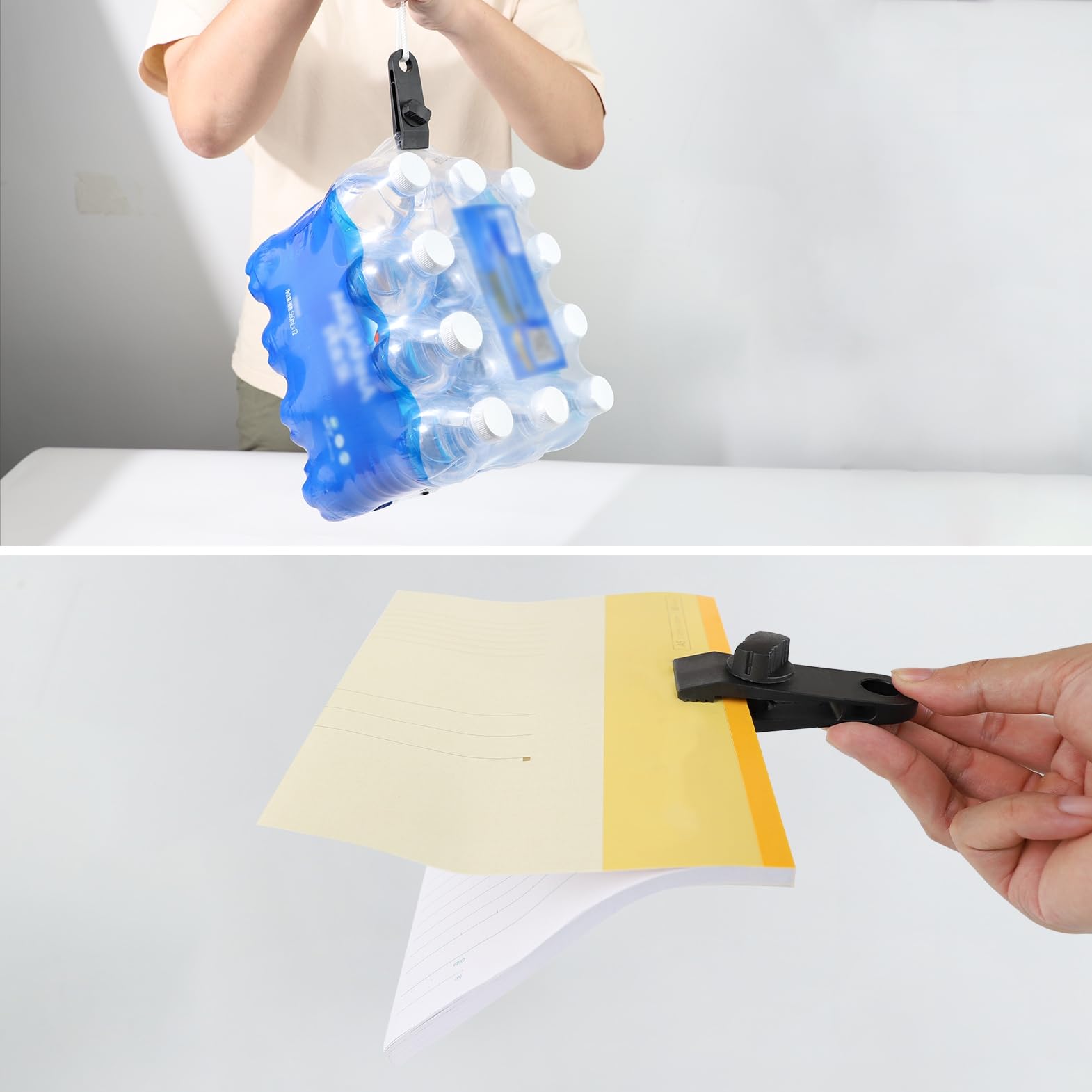 HengLiSam tarp clips open jaw shows secure grip for quick setup