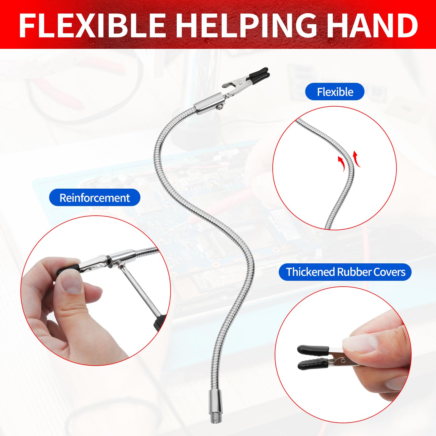 HengTianMei rubber-covered alligator clips prevent jewelry scratching or shorts
