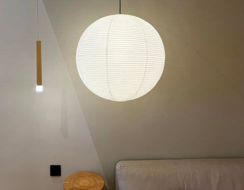 Henjjras 50cm lampshade provides bold focal lighting in living rooms