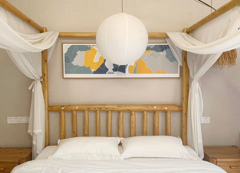 Henjjras 60 cm diameter reveals a warm, inviting glow.