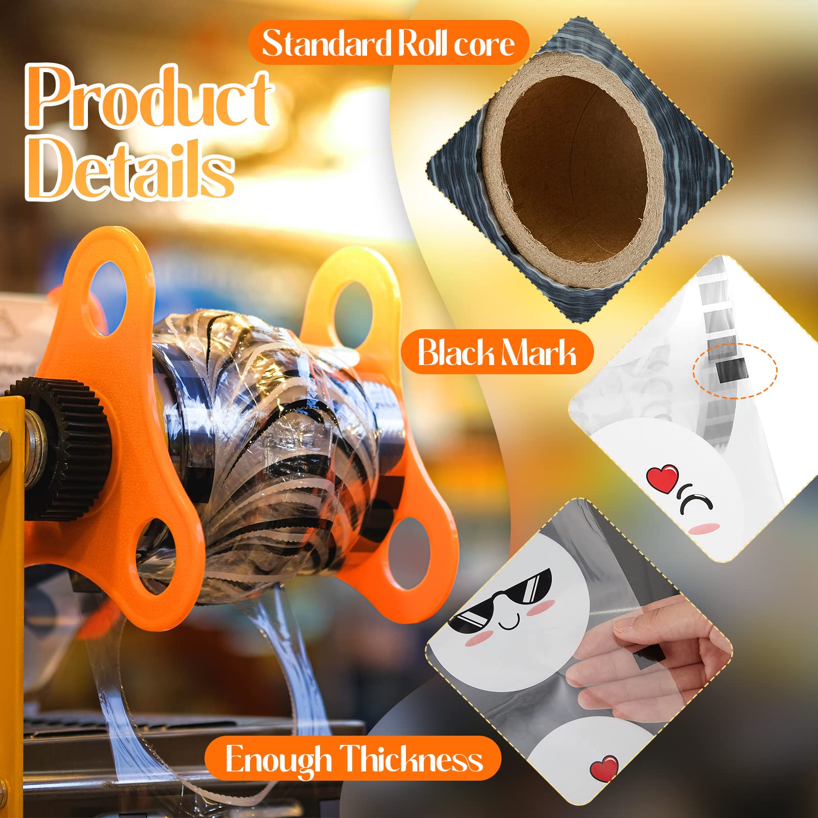 Henoyso bubble tea sealer film compatible with 90–105 mm cups