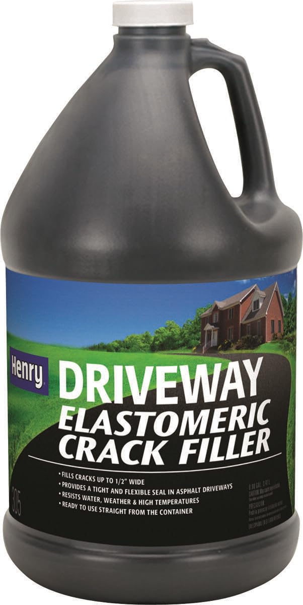 Henry Driveway Elastomeric Emulsion Crack Filler bottle for outdoor crack sealing