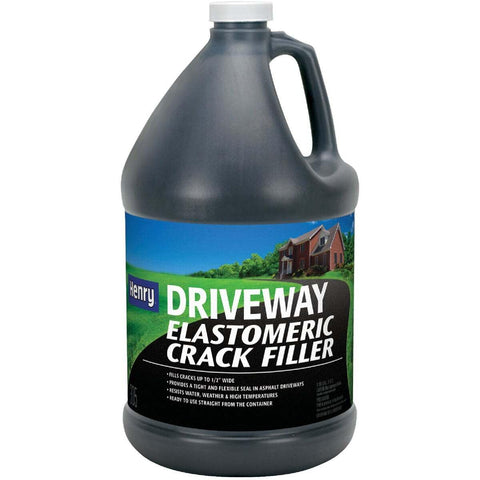 Henry Driveway Elastomeric Emulsion Crack Filler cured surface with a smooth seal
