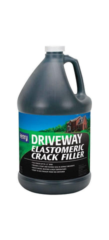 Henry Driveway Elastomeric Emulsion Crack Filler spreading to seal a crack