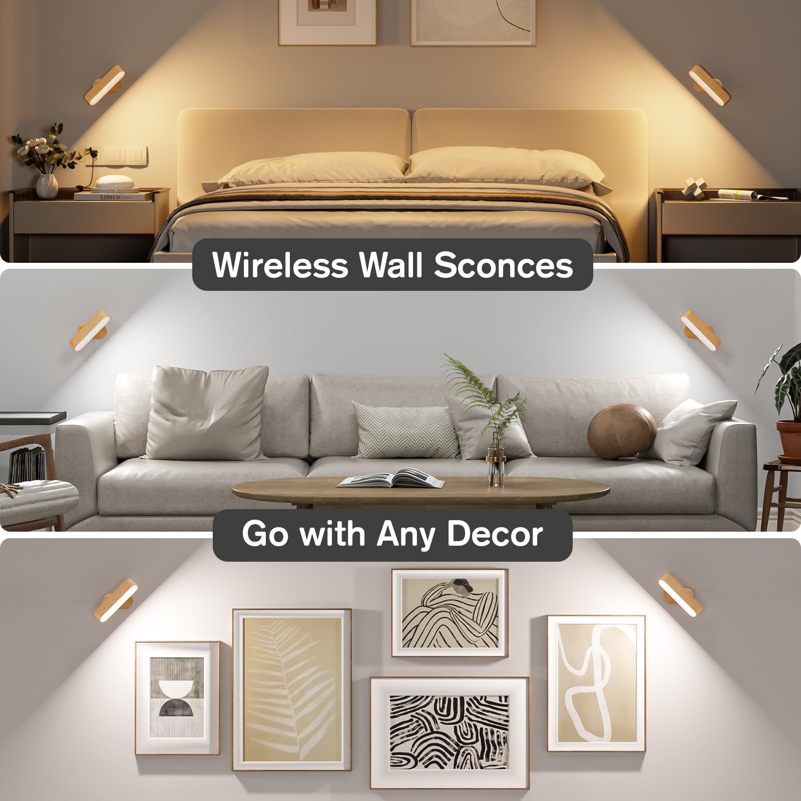 Hensam sconce screw mount option for secure installation