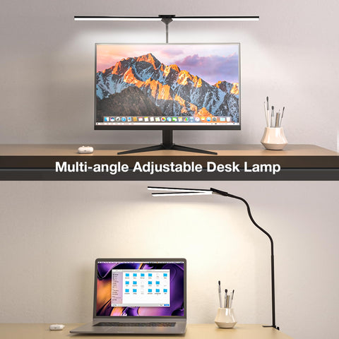 Hensam desk lamp 360° gooseneck directs light precisely