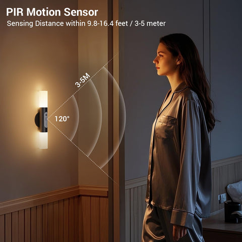 Hensam wall light with remote and touch controls for easy brightness and color temperature adjustments
