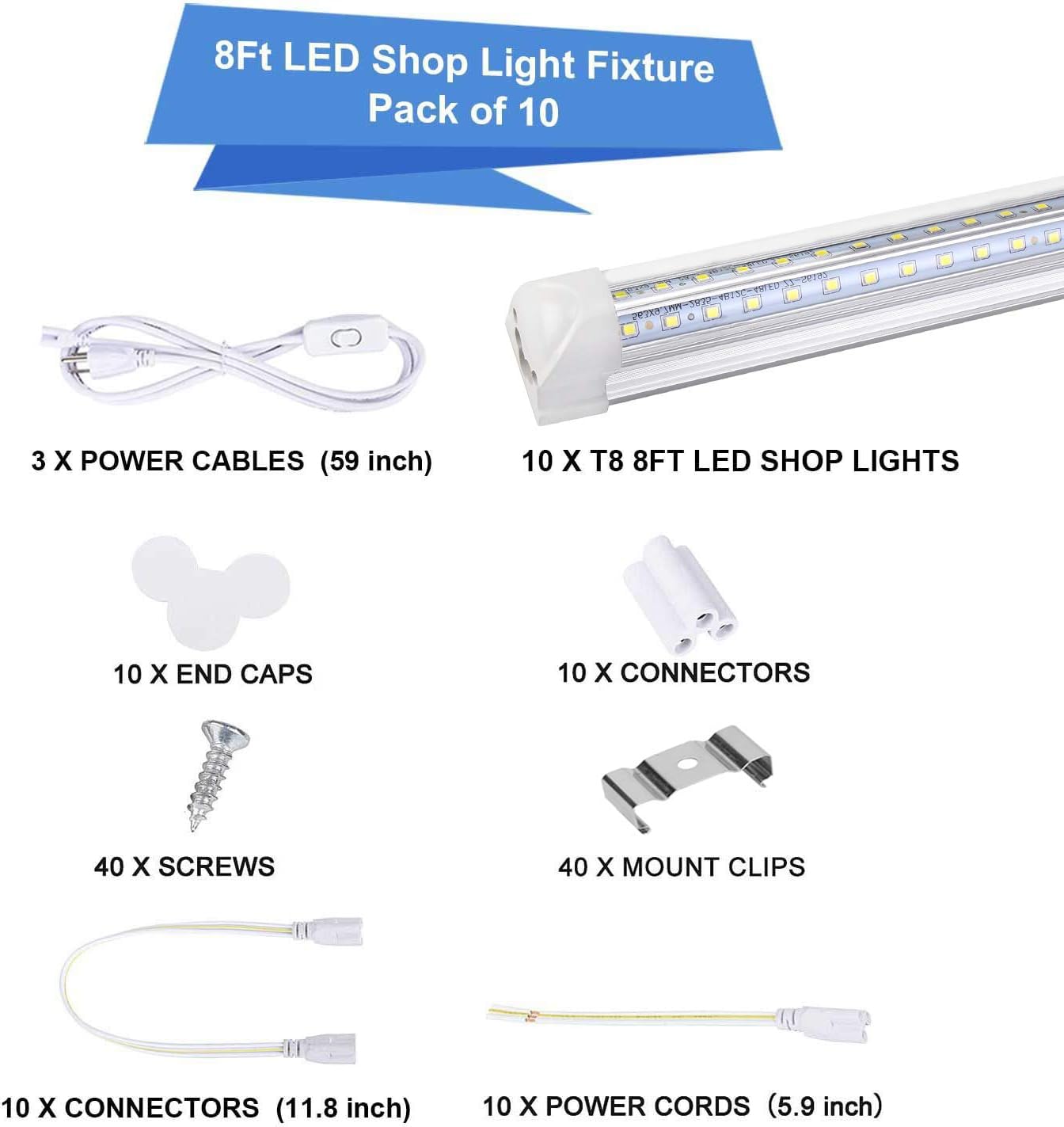 Henwsi T8 integrated tubes showing modern LED lighting technology