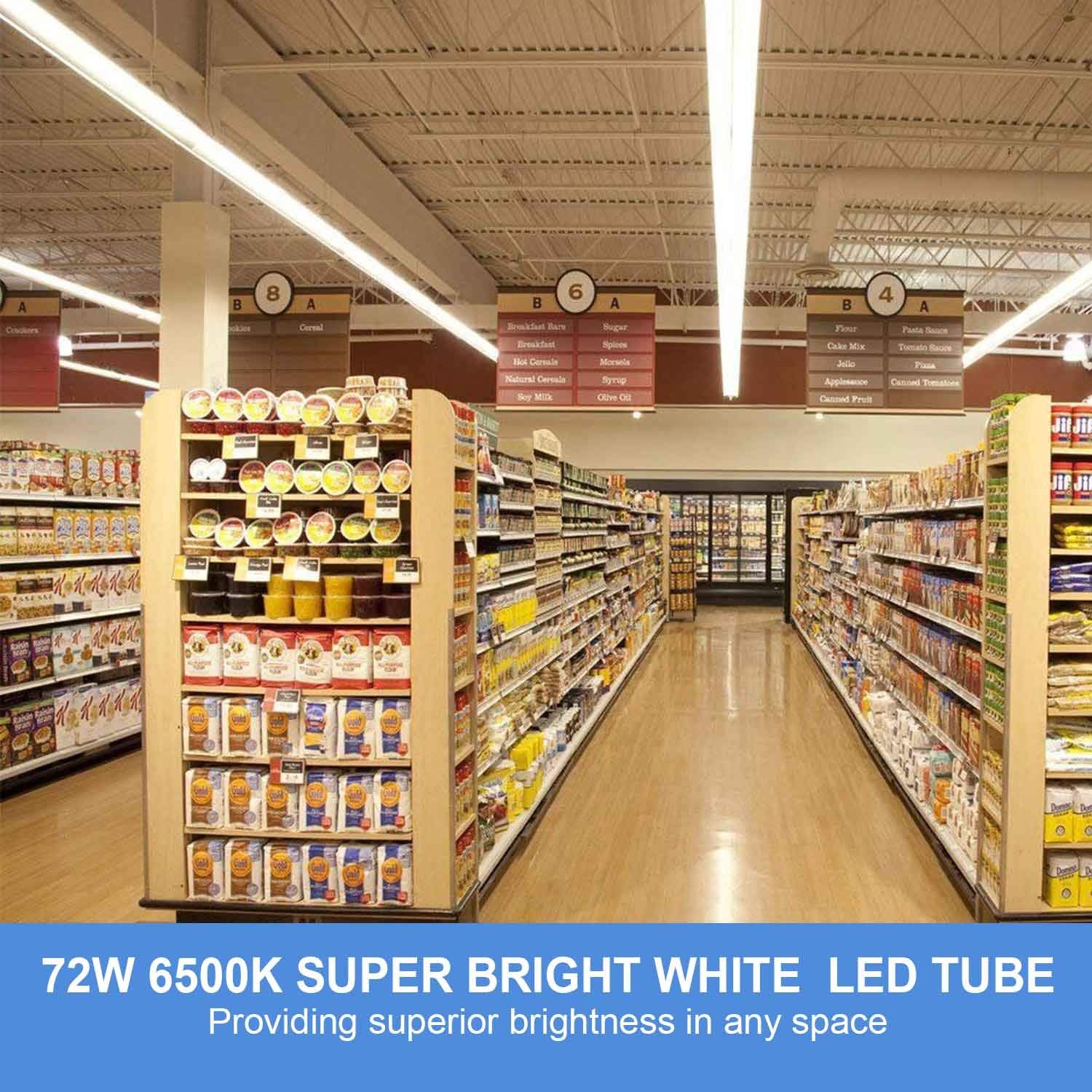 Henwsi wide-area brightness over a garage workspace