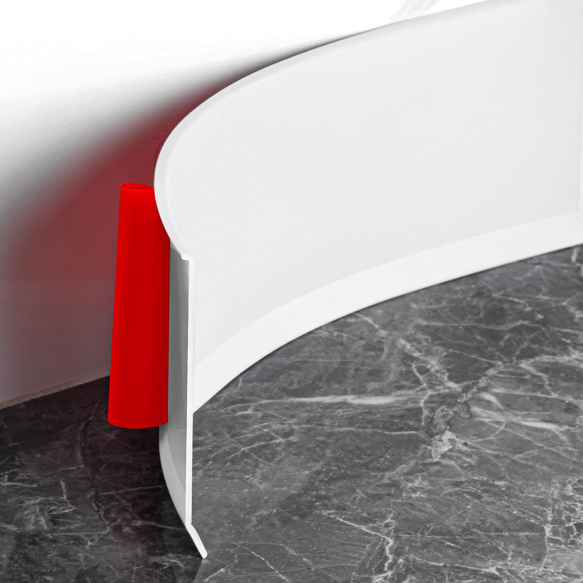 Heonay baseboard molding close-up with strong adhesive backing for easy installation