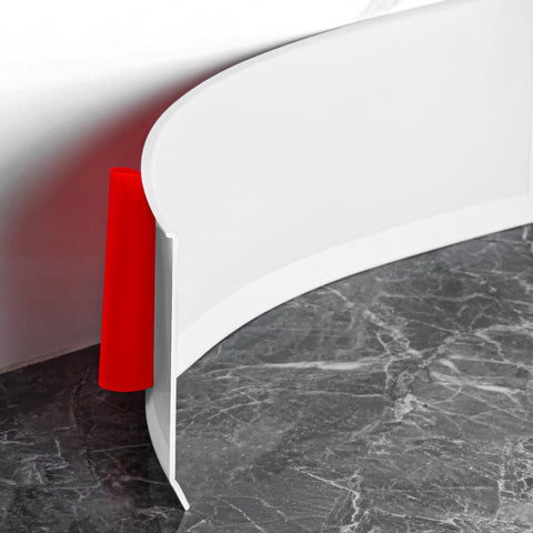 Heonay baseboard molding close-up with strong adhesive backing for easy installation
