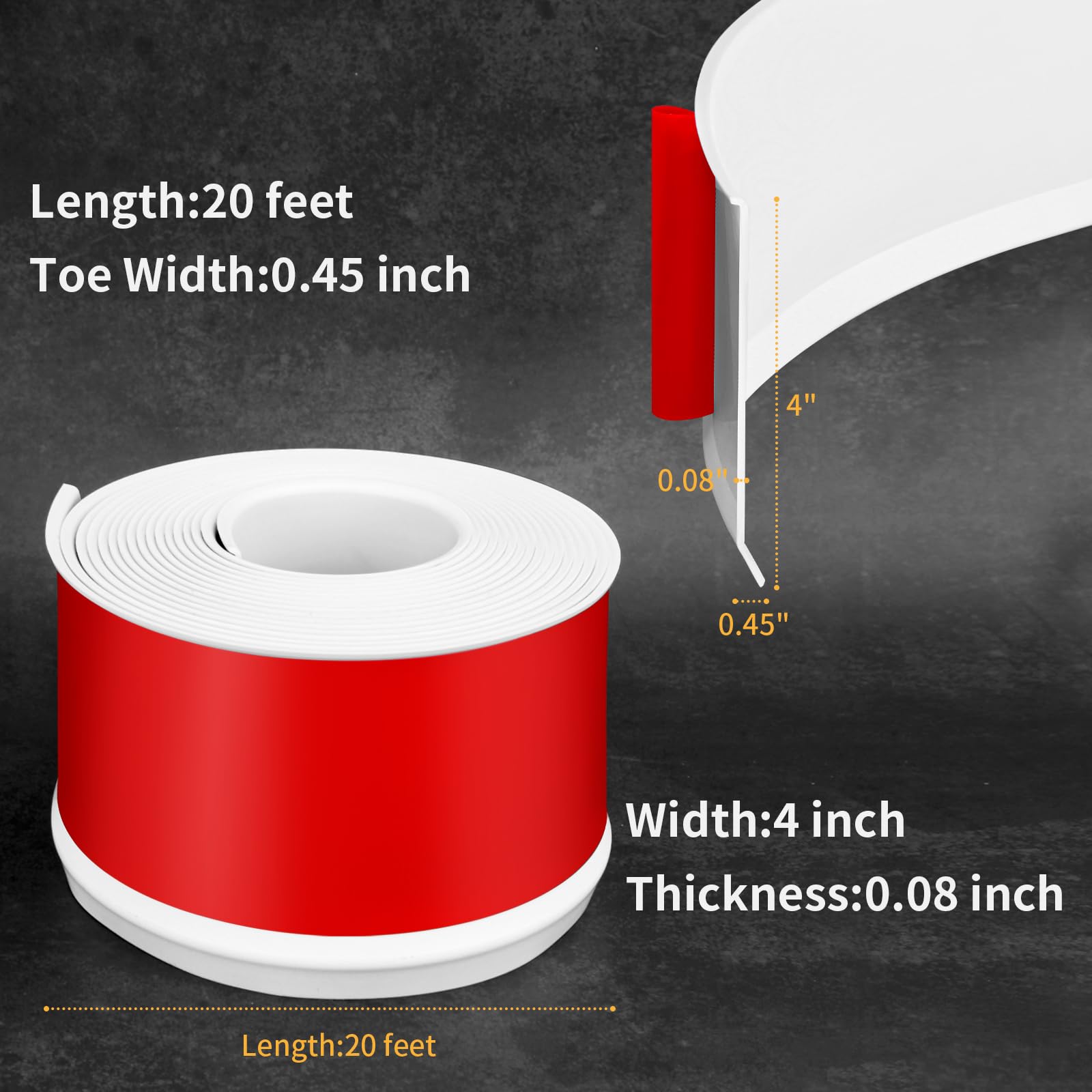 Heonay baseboard molding on wall demonstrates smooth, seamless edge after application