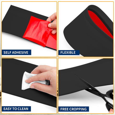Rubber cove base edge detail from Heonay providing durable coverage.