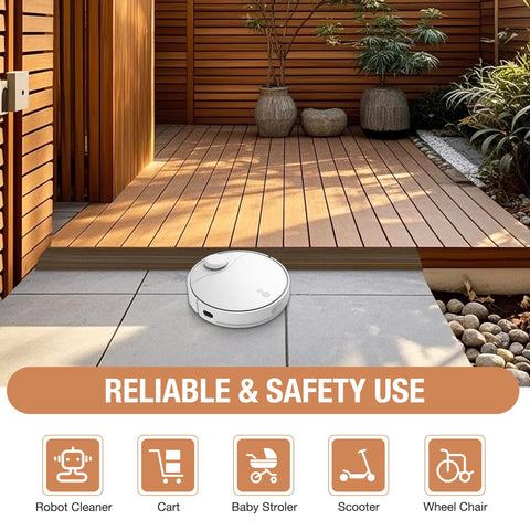 Heonay threshold strip converts carpet to tile with a secure, clean edge