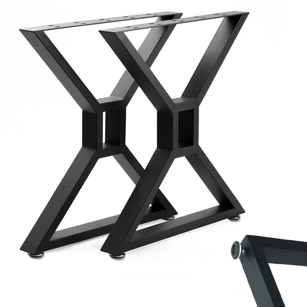 HEONITURE metal table legs with 28inch height provide sturdy desk support.