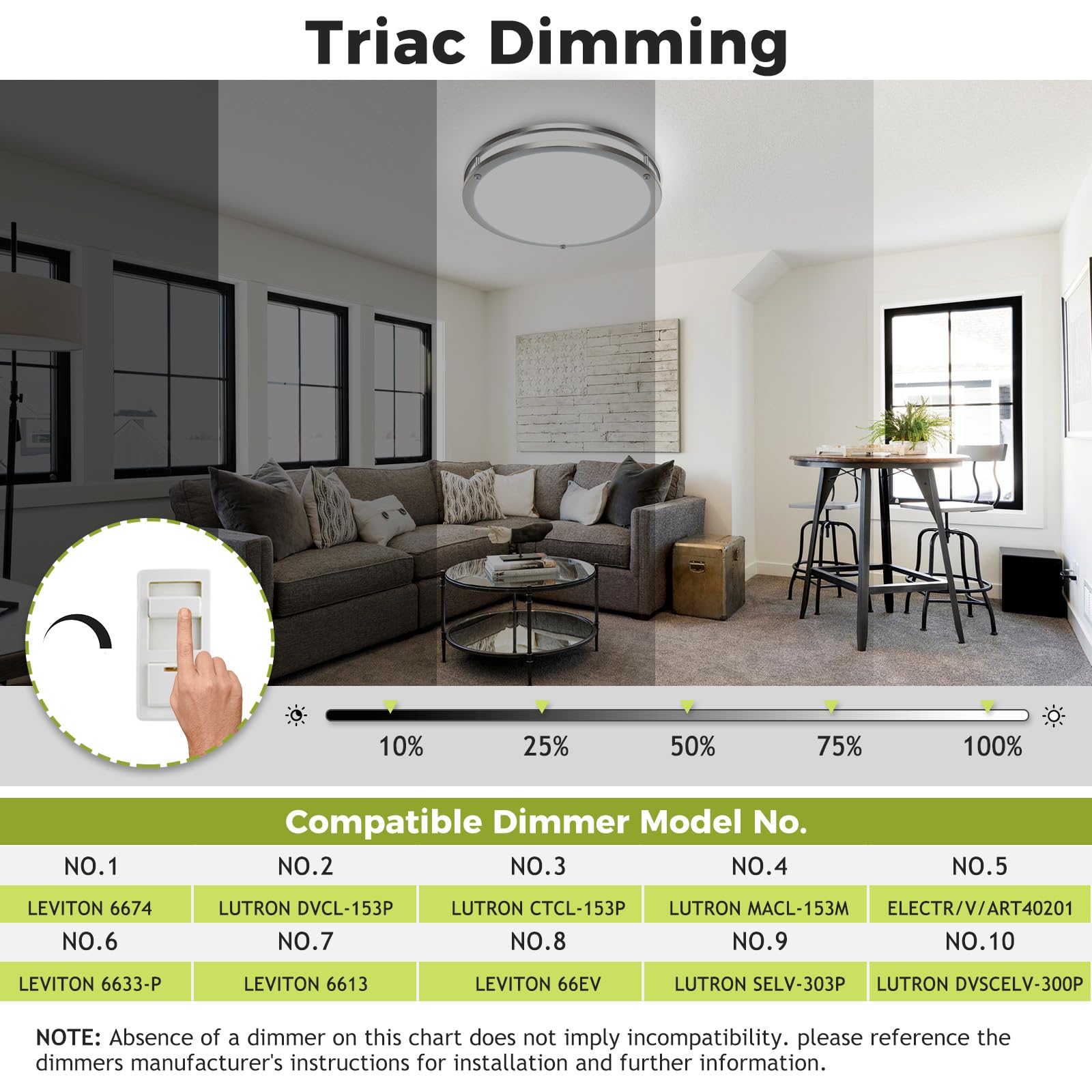 Hepside 5CCT color temperature options for warm to daylight ambiances