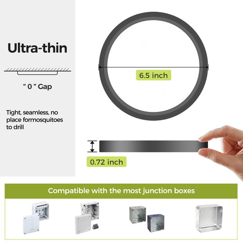Hepside 6500K daylight setting brightens hallways and work areas.