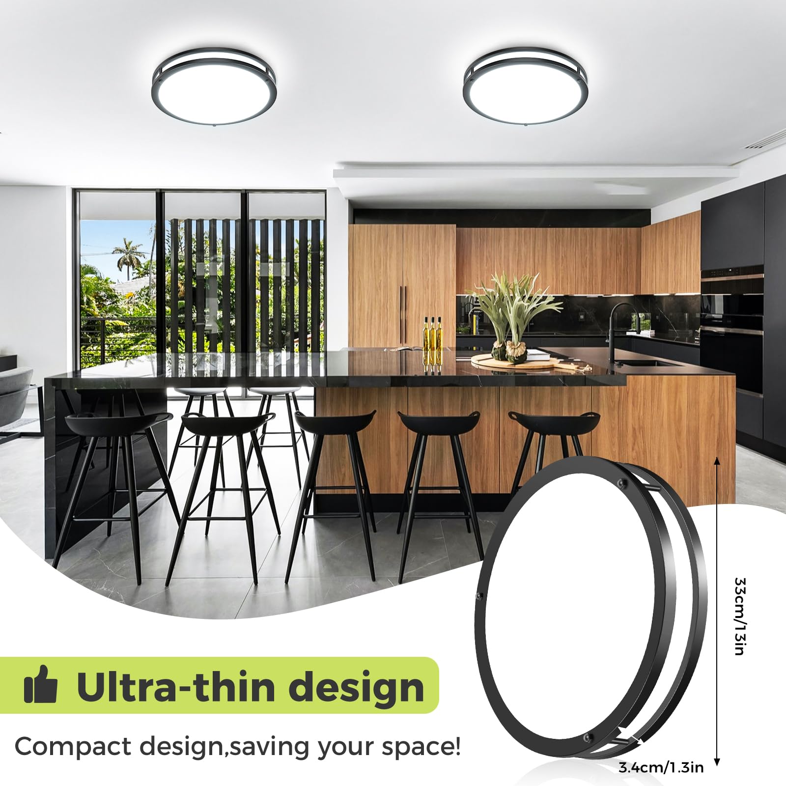 hepside 5CCT dimmable ceiling light for customizable ambience