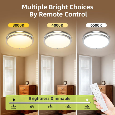 hepside ceiling light brushed nickel slim profile blends with decor