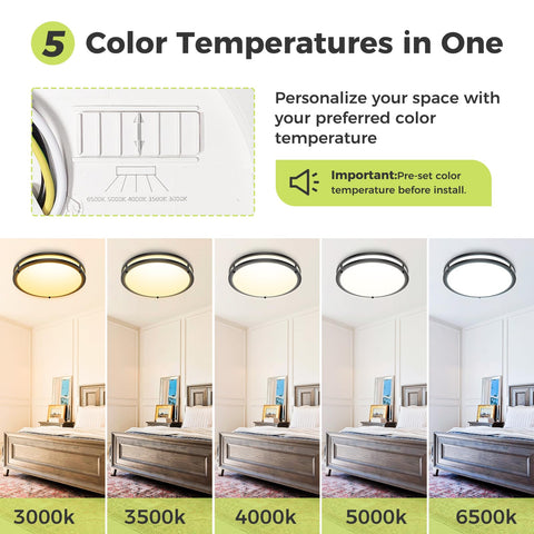 hepside ultra-slim 13-inch ceiling fixture fits tight spaces