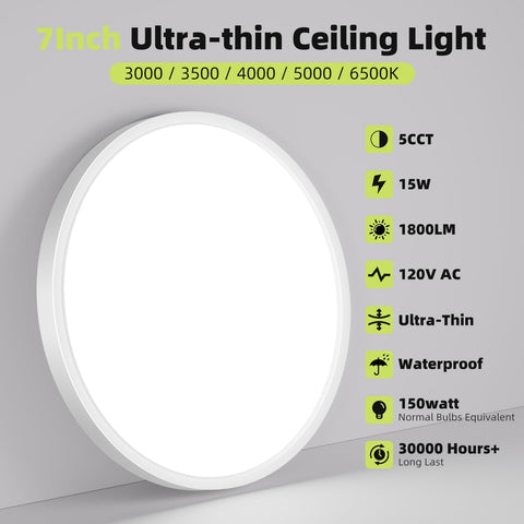 Hepside ultra-thin ceiling light profile, near-invisible flush mount ideal for low ceilings.