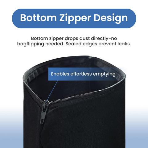 HeptaFiltra system reduces floor dust for a tidier workspace.